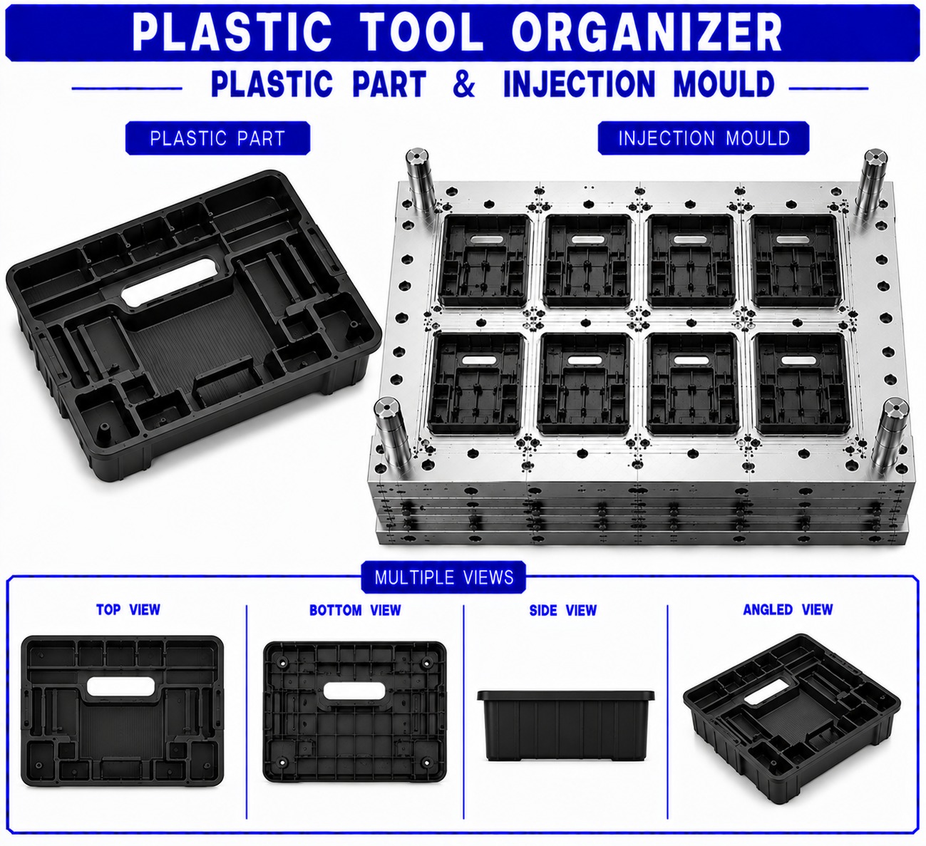 Plastic Tool Organizer Mould and Moulding Service